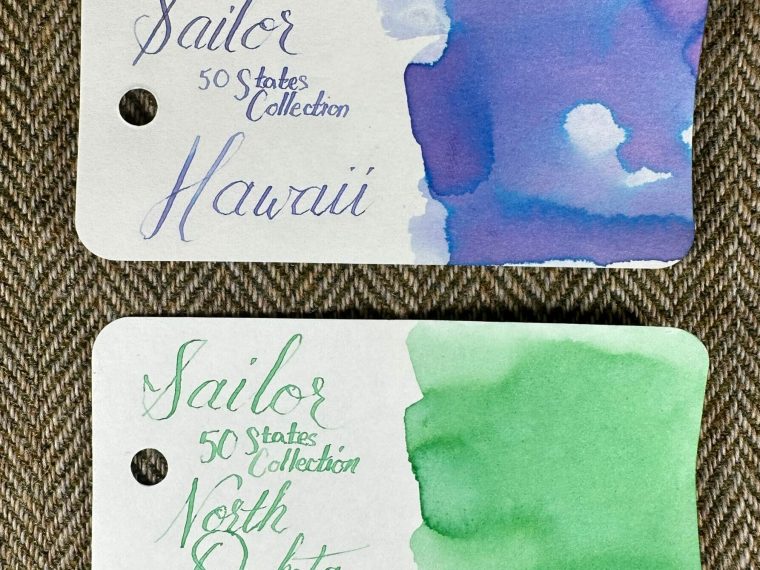 Ink Review: Sailor Hawaii and North Dakota