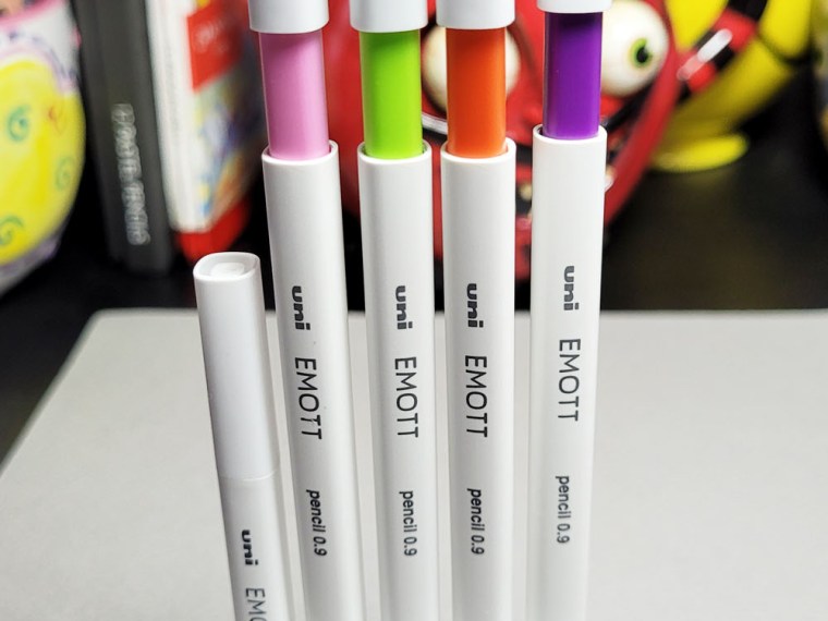 Colored Pencil Review: Uni EMOTT Color Mechanical Pencils