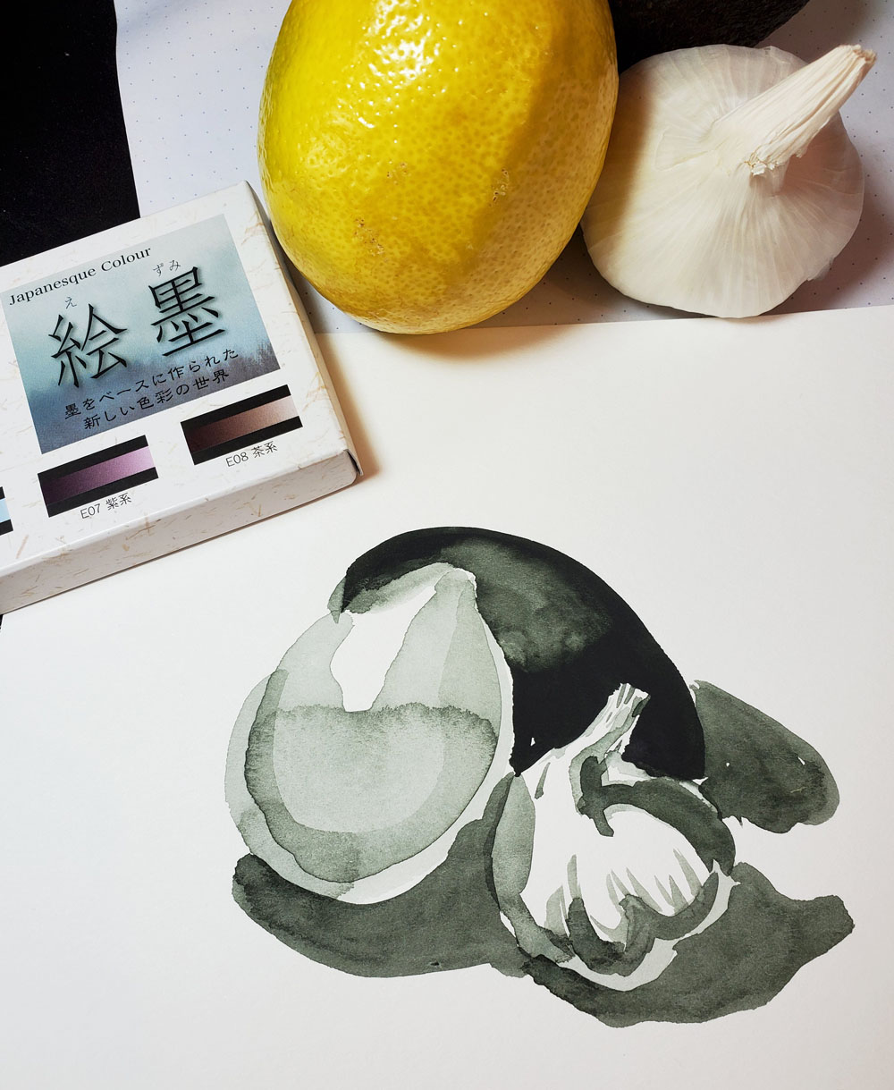 5 - Boku-Undo value sketch still life