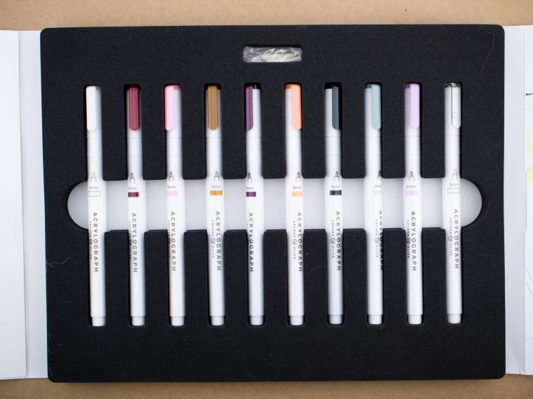 Pen Review: Archer & Olive Acrylograph 3.0mm Warm Fall Collection Paint Pens