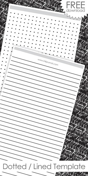 Dotted/Lined Templates from Ink Journal