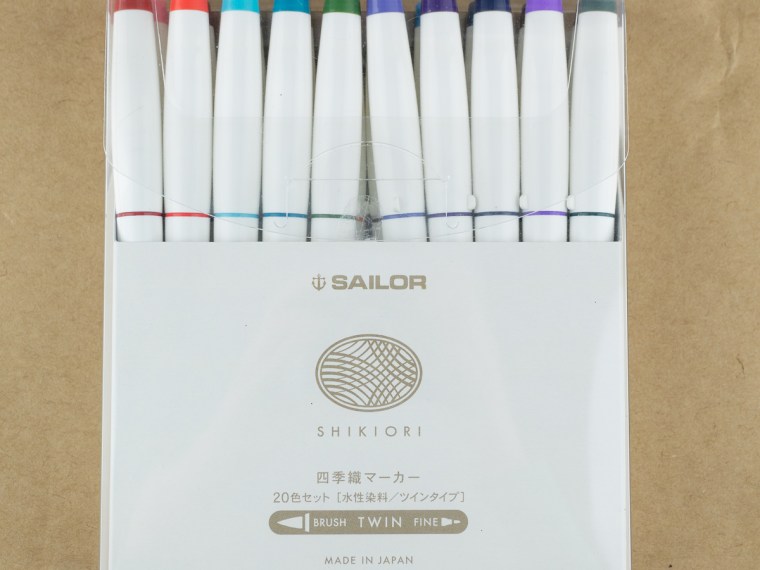 Brush Pen Review: Sailor Shikiori Brush Marker (Set of 20)