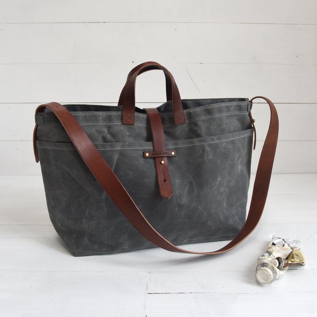 PEg & Awl Waxed Canvas Tote