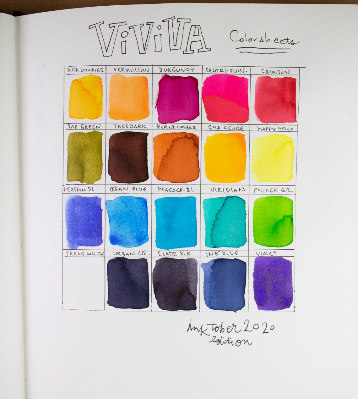 Viviva Colorsheets Inktober Edition